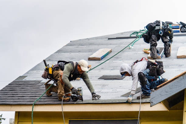 Professional Roofing technician working in South Vienna, OH